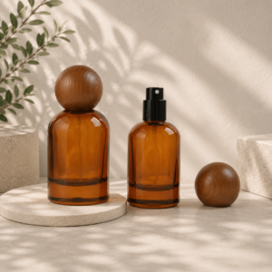 Amber Glass Atomizer Spray Bottle