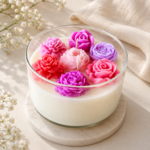 Handmade Floral Soy Wax Candle