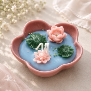 Handmade Lotus Flower Candle