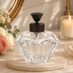 Vintage Faceted Glass Perfume Bottle